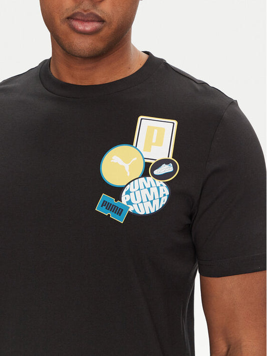 Completino Puma Uomo T-SHIRT WHITE SHORTS BLACK