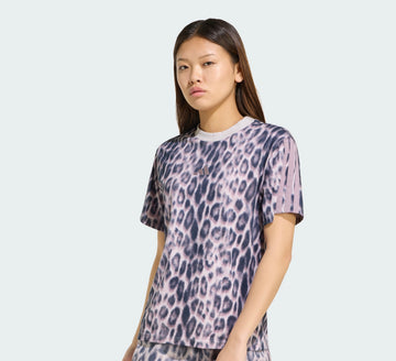Completo Adidas Donna Leggins-Shirt Animalier Lilla