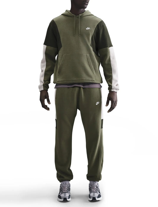 Tuta Nike Uomo Club Fleece Black-Smoke-Grey-White