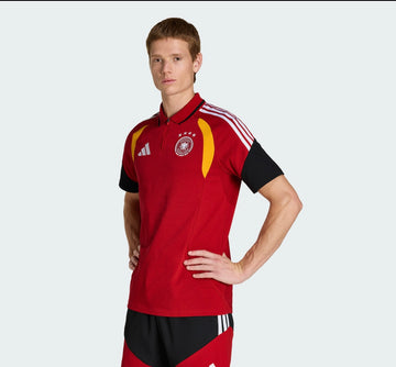 Completino Adidas Germany 26 Tiro Polo Shirt-Red
