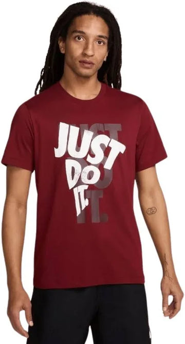 T-Shirt JUST DO IT BORDEAUX
