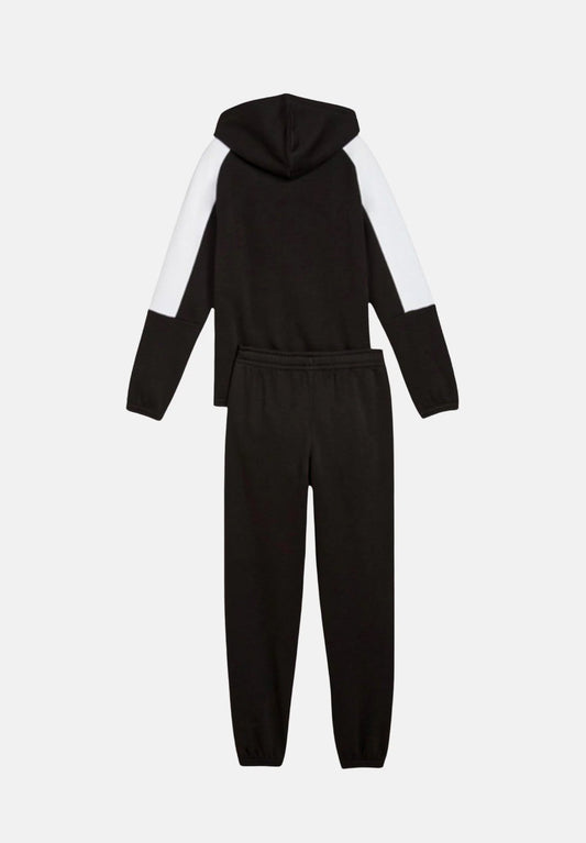 Tuta Puma Essentials Block Nera Per Bambino E Bambina