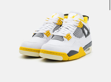 JORDAN 4 RETRO-WHITE-YELLOW