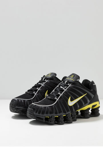 Nike Shox TL Sneakers Basse Black-Metallic Silver Yellow