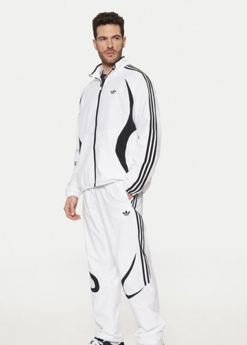 Tuta Adidas Uomo Track Top Adicolor Teamgeist-WHITE BLACK