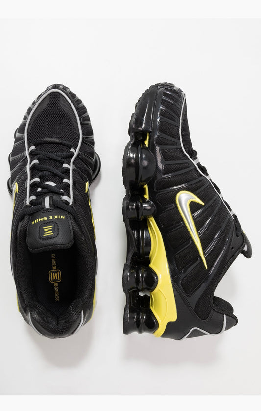 Nike Shox TL Sneakers Basse Black-Metallic Silver Yellow