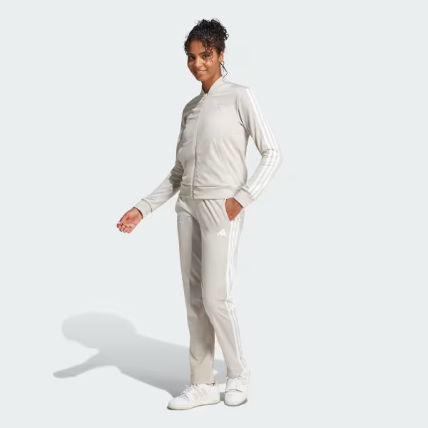 Tuta Adidas Beige Track Suit Essentials 3-Stripes