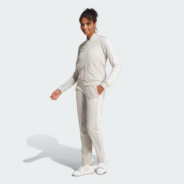 Tuta Adidas Beige Track Suit Essentials 3-Stripes