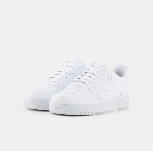 Nike Air Force White Roses