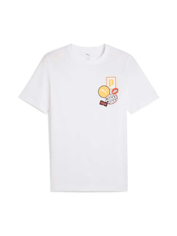Completino Puma Uomo T-SHIRT WHITE SHORTS BLACK