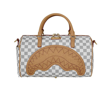 Bauletto Sprayground Embossed Cream Check Mini Duffle